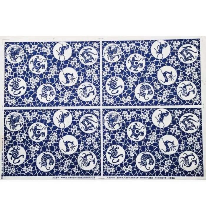 BENECREAT 8 Styles Décalcomanies en Céramique Bleu et Blanc Porcelaine Motif, Poterie Céramique