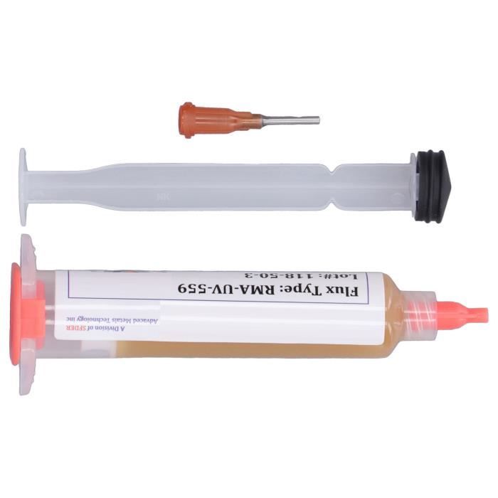 Distributeur 30ml Pour Pâte à Souder + 11 Aiguilles Dabixx - Flacon Précis Flux Colophane
