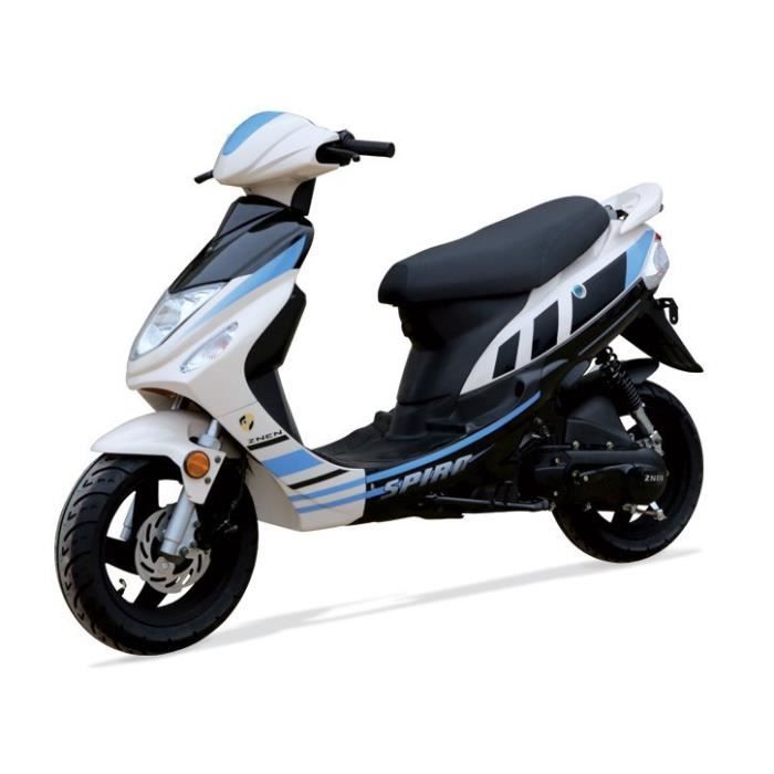Scooter 50cc 2T SPIRO 50 Plus ZNEN Bleu Cdiscount Auto