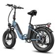 Vélo Électrique Fafrees FF20 Polar Fat Bike - Double Batterie - 48V 20.8Ah - Portée 160km - Pneus 20*4.0 - Bleu-1