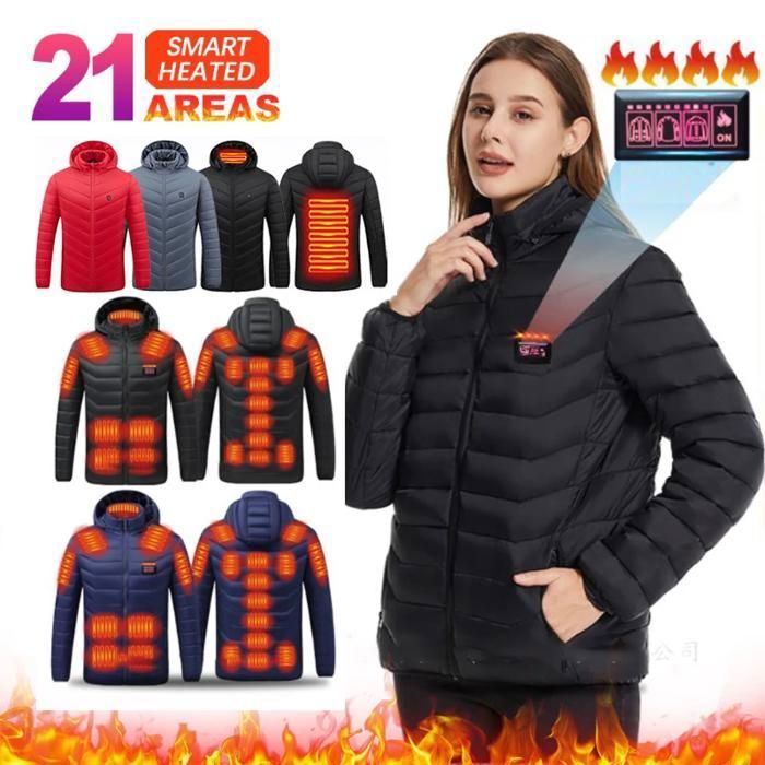 Veste Chauffante Coupe-Vent USB DOACT Pour Hommes Et Femmes - Vêtement Chauffant Électrique