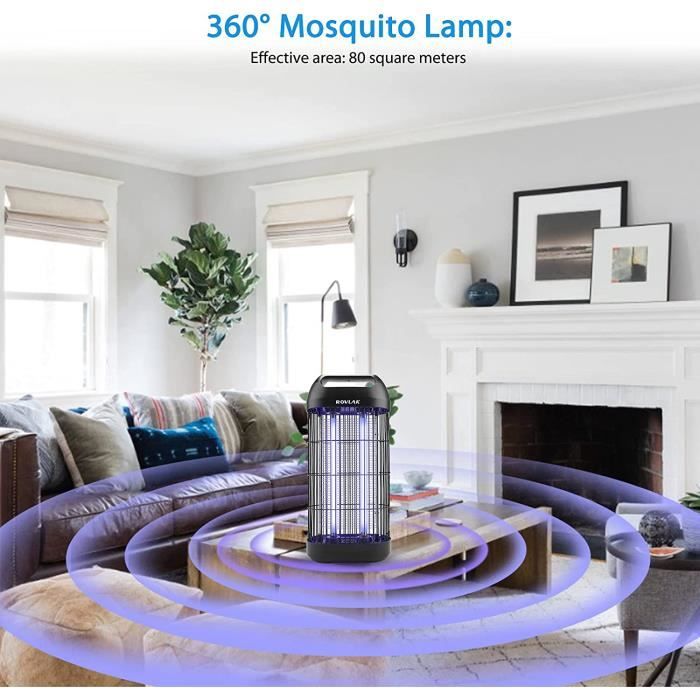 Tue Mouche Electrique Interieur UV 18W Lampe Anti Moustique Destructeur  d'insectes Piege a Moustique Tueur Lampe Attrape [149]