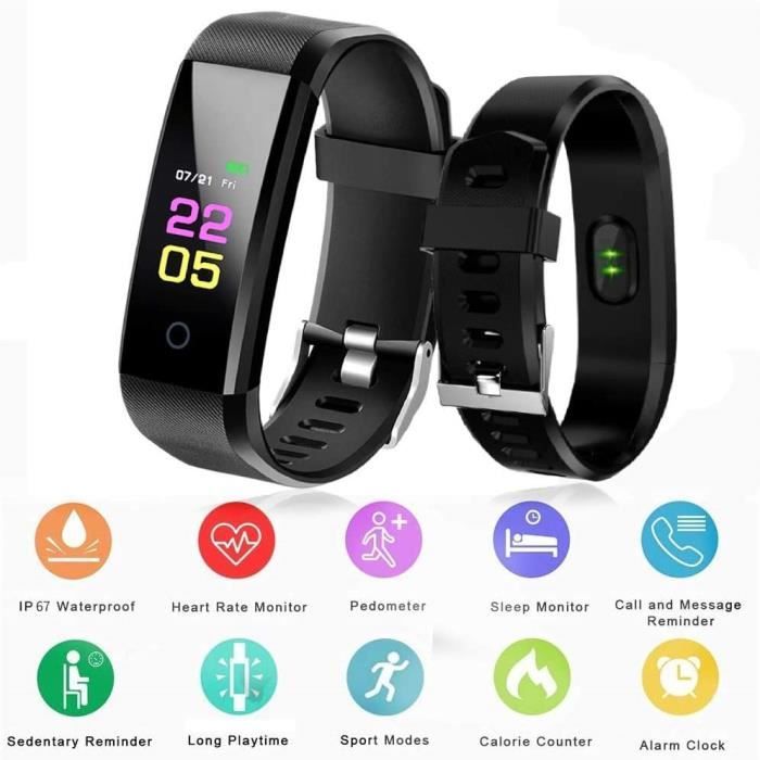 Montre Intelligente Montre Podometre ConnectÃ©e Fitness Tracker