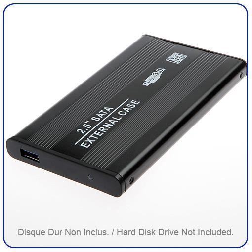 USB 2.0 Boitier externe pour disque dur IDE 2,5 pouces en aluminium -  Cdiscount Informatique