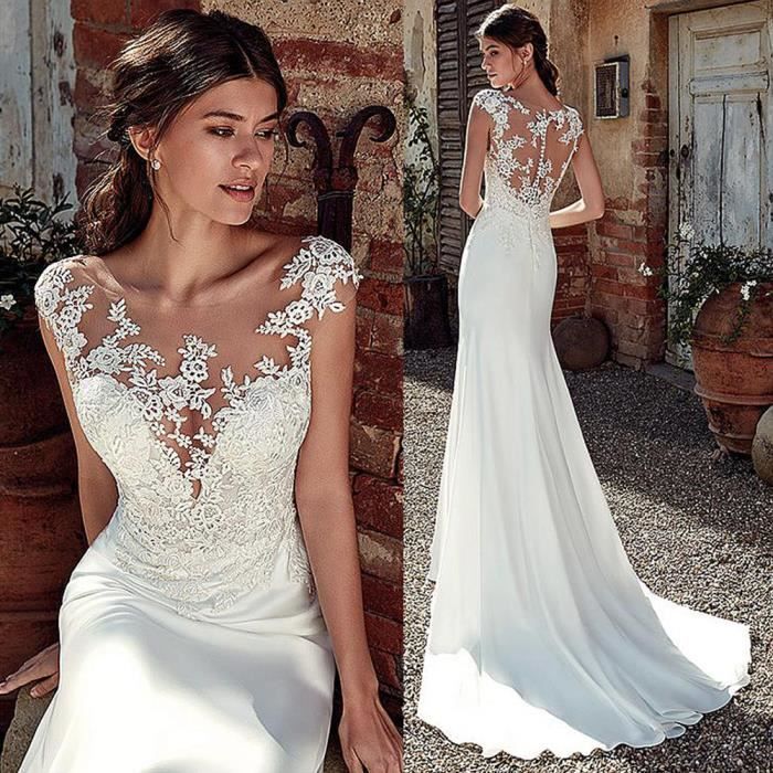 Blanc XXL principal l ger robes de mari e 2021 nouvelle femme
