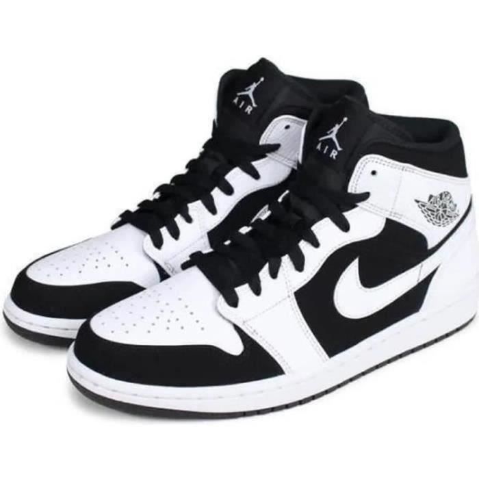 BASKET NIKE Air Jordan 1 Cher Noir et Blanc Noir Cdiscount
