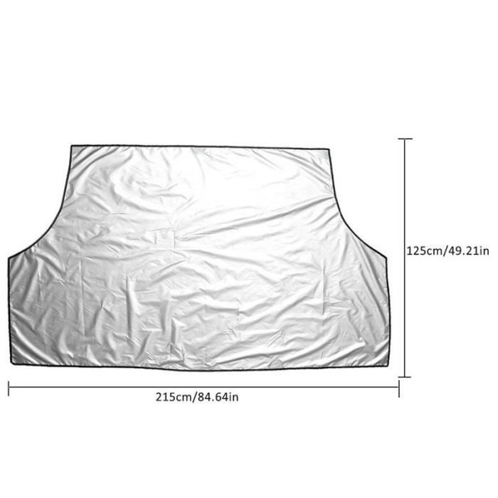 Couverture de neige de pare-brise avant de voiture couverture anti-gel demi- couverture vêtements de voiture couverture de Protection avant magnétique  aimant fichier de neige