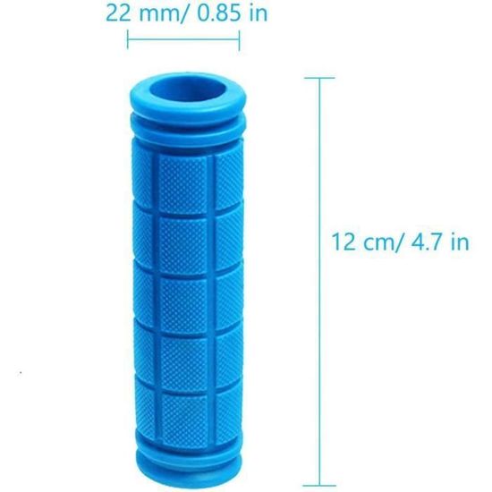 12 Poignées Guidon Vélo Caoutchouc (6 Paires) Multicolores, Antidérapantes, Neuves