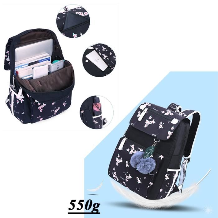 YUESITE Sac à Dos Femme Nylon Imperméable - Mini Sac à Dos Léger Élégant Pour Voyage, École, Quotidien Et Shopping