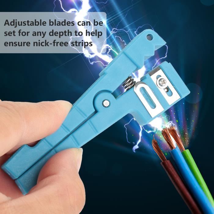 Outil de dénudage de fibre optique Ftth, coupe-câble ergonomique