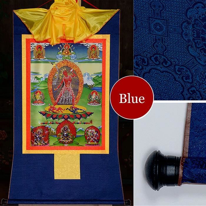 Décoration murale tibétaine en laiton avec mantra bouddhiste - 2445