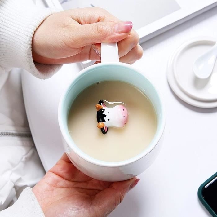 Tasse Café 3D Céramique Doigt D'Honneur Animal – 350 Ml – Cadeau Fun Et Mignon (Doigt D'Honneur)