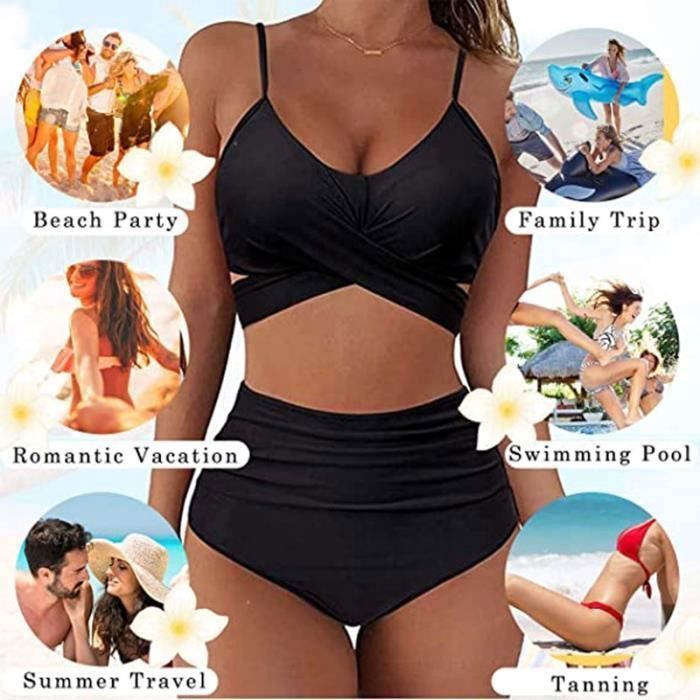 Bikini noir femme best sale