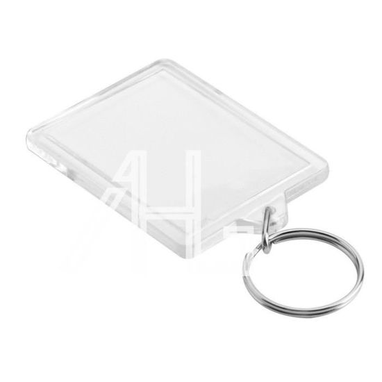 Porte-clés Avec Etiquette Foska , 60X25 mm - Assorties Transparent 