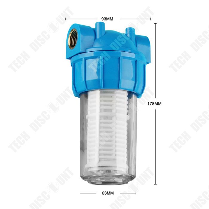 Pré-filtre à Sédiments Fileté NPT 10 Mm - Pour Système D'irrigation Jardin, Filtration Eau Domestique