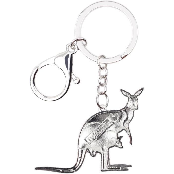 Porte-clés Martinique En Acier Titane - Pendentif En émail Style Ethnique, Forme Goutte, Brillant Et Hypoallergénique - Cadeau Original Homme Ou Femme