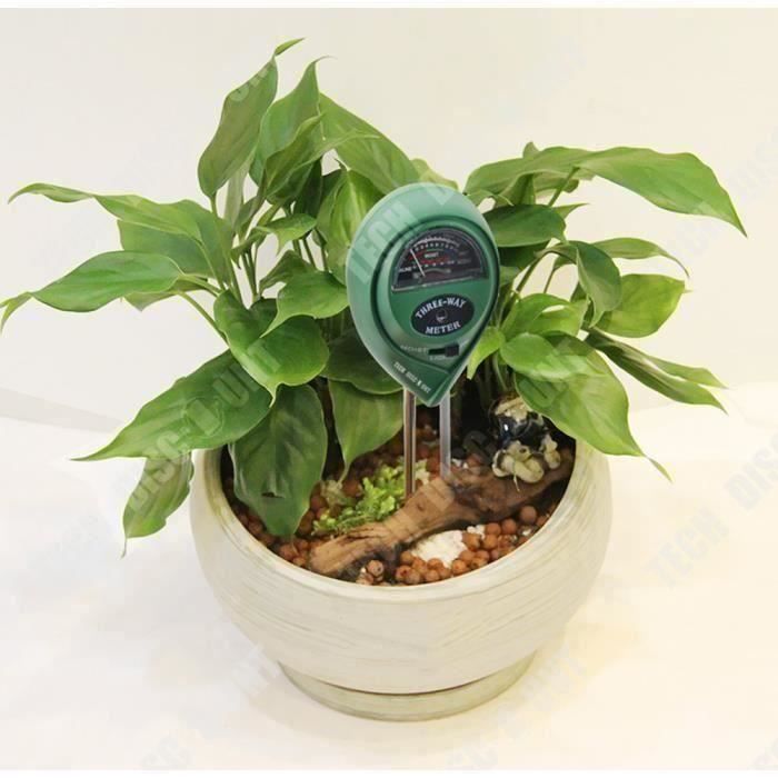 Testeur de Sol, 4 en 1 testeur de Sol Mètre d'humidité, température,  Lumière et Testeur de pH Acidité, pour Fleurs/Herbe/Plante - Cdiscount  Jardin