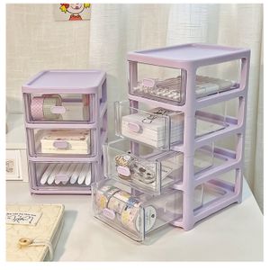 3 Organisateurs De Tiroir Transparents Empilables – 21x10x6 Cm, Séparateurs Amovibles, Rangement Bureau - 3