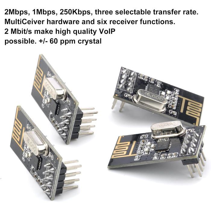 POPESQ® 2er-Set NRF24L01+ 2.4 GHz Wireless Modul ? Produktbild-Vorschau 3