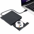Ultra-mince USB 3.0 CD/DVD-RW Graveur Externe Disque Dur Lecteur Optique pour Ordinateur Portable Mac Netbook-0