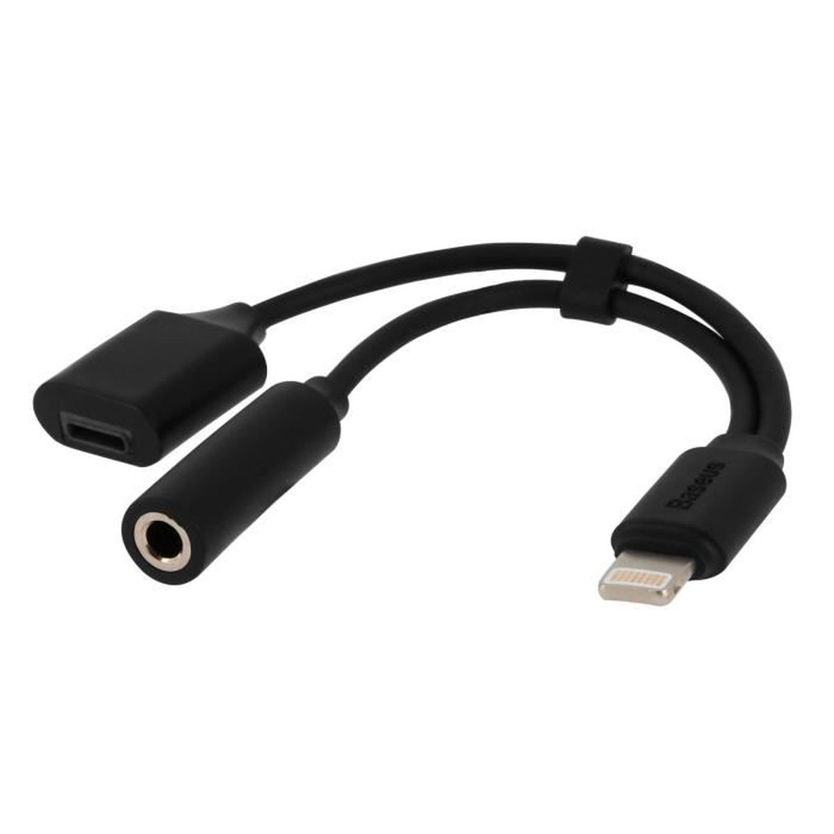 Adaptateur Lightning vers Jack Audio + Port Lightning Femelle Charge