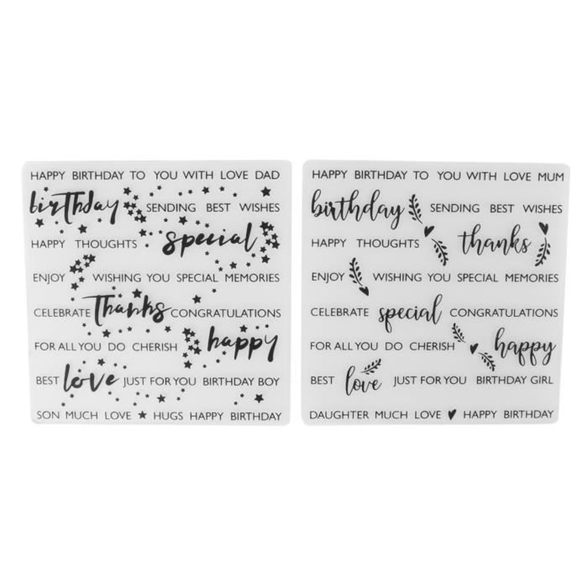Tampons Silicone Transparents – Pour Scrapbooking, Cartes, Albums Et DIY Créatif