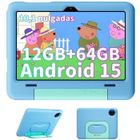 Tablette Tactile Blackview Tab 20 kids Android 15 10.1" 12 + 64Go /SD 2TB 6600mAh ,WPS,Kids Space - Bleu