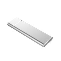 T24-Silver - UTHAI T24 USB3.1 Type C to M.2 NGFF SSD Enclosure M2 to USBC Mobile Hard Disk Box HDD Case For 2