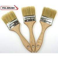 POL-BRUSH Lot de 3 Pinceaux à peinture professionnel plat 63 mm - Les poils naturels - Pinceaux polyvalent  - Taille 63 mm