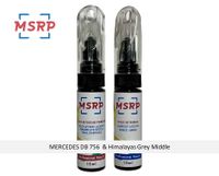 MSRP FRANCE - Kit stylo retouche peinture voiture pour MERCEDES DB 756 & Himalayas Grey Middle - Atténuer rayures ou éclats de pe...