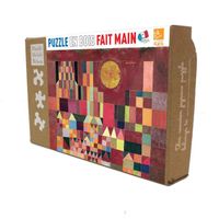 Puzzle en bois 24 pièces CHATEAU ET SOLEIL - Michele Wilson - Tableaux et peintures - Mixte - A partir de 3 ans
