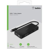 Adaptateur Belkin AVC003btBK USB-C Video Adapter HDMI,VGA,DVI,DISPLAYPORT