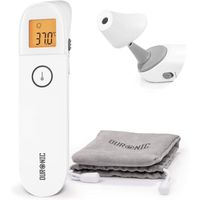 Duronic IRT3W Thermomètre infrarouge 3 en 1 | Température par l'oreille et le front | Modes adultes/enfants/objets | Mesure sans