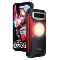 Fossibot F102 Smartphone Robuste 12Go + 256Go 16500mAh 6.58''FHD+, Caméra 108MP IP68 Double Sim 4G GPS Vision nocturne - Rouge
