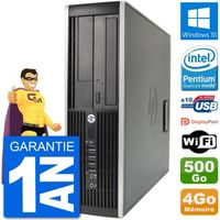 PC HP Compaq 6200 Pro SFF Intel G630 RAM 4Go Disque Dur 500Go Windows 10 Wifi