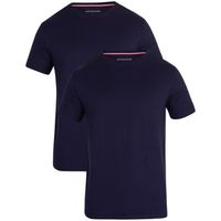 Tommy Hilfiger Homme Paquet de 2 t-shirts en coton, Bleu