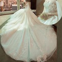 2021 Robe de mariée Hepburn princesse rêve seins simple mariée luxe super fée longue traînante