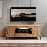 Meuble tv avec LED / Banc tv avec LED - GUSTO - 137 cm - lancaster - style contemporain