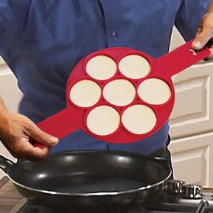 MOULE  2pcs Moule Silicone Pancake Omelettes Crêpe Poêle 