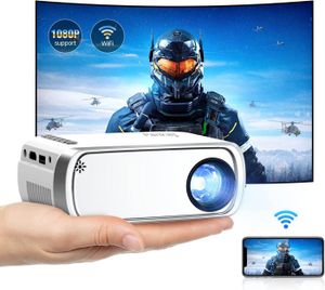 Vidéoprojecteur Mini Projecteur 1080P Supportée Vidéoprojecteur Portable WiFi Projecteur Video Home Cinéma, Compatible avec Smartphone HDMI.[Z172]