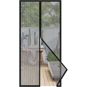 Moustiquaire Magnétique, Sans Perçage, Idéale Pour Les Portes De Balcon Et De Cave Marron 85 X 190 Cm 96440051