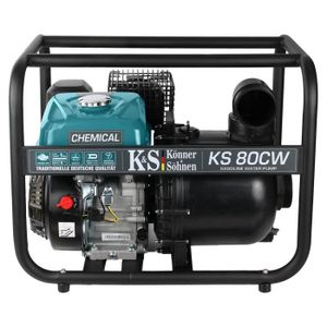 POMPE ARROSAGE Könner & Söhnen motopompe à essence pour liquides agressifs KS 80CW