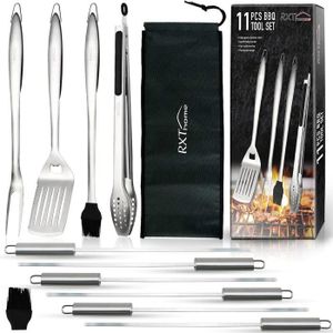 USTENSILE RXThome Lot de 11 ustensiles pour barbecue, kit d'