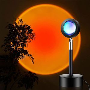GOKOCO Projection Coucher de Soleil à Luminosité Réglable 16 Couleurs pour Décoration de Salon Moderne Sunset Lampe