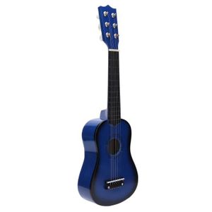 Guitare Bleue Bois Enfant Cdiscount