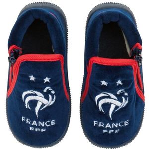 CHAUSSON - PANTOUFLE Chaussons bébé FFF - Collection officielle Equipe de France de Football - Polyester et gomme - Bleu