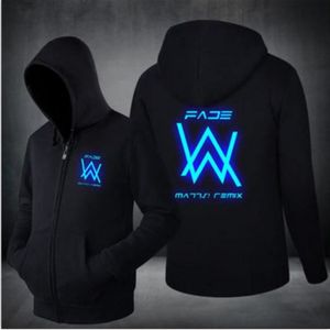 SWEATSHIRT Hoodies DJ Alan Walker Faded Sweat a Capuche Noir 