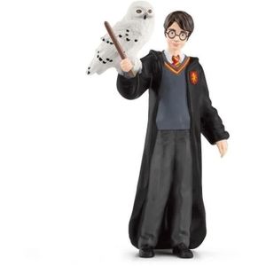FIGURINE - PERSONNAGE Harry et Hedwige, Figurine de l'univers Harry Potter®,  pour enfants dès 6 ans, 4 x 2,5 x 10 cm - schleich 42633 WIZARDING WORLD