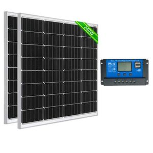 Panneau solaire monocristallin 130W 12V à 229,00€