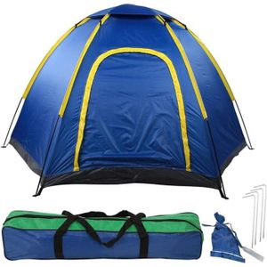 TENTE DE CAMPING Tente De Camping pour 3-4 Personnes, Coupe-Vent Im